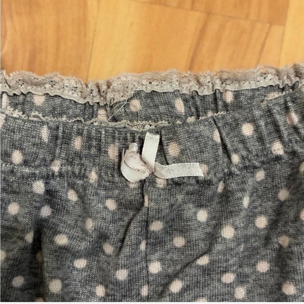 Marilyn Monroe Gray Pajama Pants with White Dots